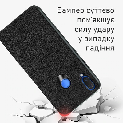 Кожаный чехол Boxface Huawei P Smart Plus Flotar Black