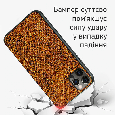 Кожаный чехол BoxFace Apple iPhone 12 Pro Max Snake Brown