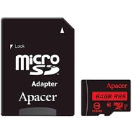 Карта памяти microSDXC 64Gb Apacer UHS-1 R85Mb/s Class 10 + Adapter SD