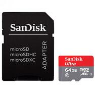 Карта памяти microSDXC 64Gb SanDisk Ultra UHS-1 (100Mb/s) + Adapter SD