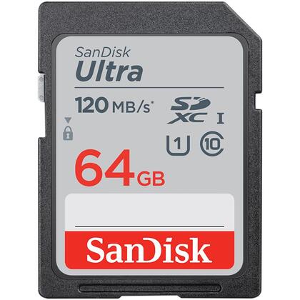 Карта памяти SDXC 64Gb SanDisk Ultra (120Mb/s)