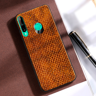 Кожаный чехол Boxface Huawei P40 Lite E Snake Snake Brown