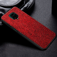Кожаный чехол Boxface Xiaomi Redmi Note 9S Snake Red