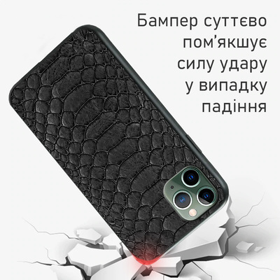 Кожаный чехол Boxface Apple iPhone 11 Pro Reptile Black
