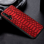 Кожаный чехол Boxface Huawei Nova 5T Reptile Red