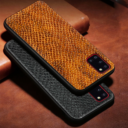 Кожаный чехол Boxface Samsung Galaxy A31 (A315) Snake Brown