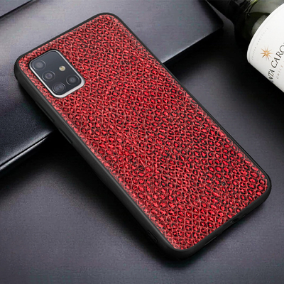 Кожаный чехол Boxface Samsung Galaxy A51 (A515) Snake Red