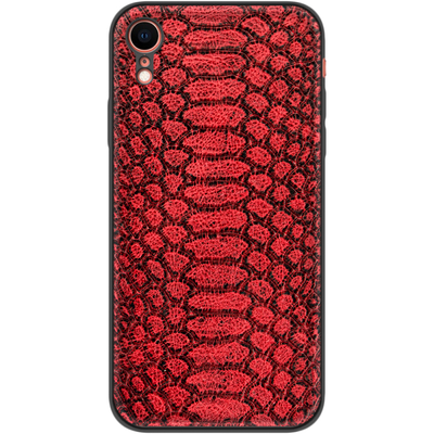 Кожаный чехол Boxface Apple iPhone XR Reptile Red