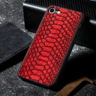 Кожаный чехол Boxface Apple iPhone SE (2020) Reptile Red