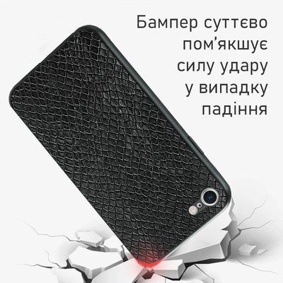 Кожаный чехол Boxface Apple iPhone 7/8 Snake Black 