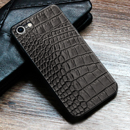 Кожаный чехол Boxface  Apple iPhone SE (2020) Crocodile Black