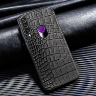Кожаный чехол Boxface Huawei Y6p Crocodile Black