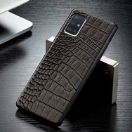 Кожаный чехол Boxface Samsung Galaxy A51 (A515) Crocodile Black
