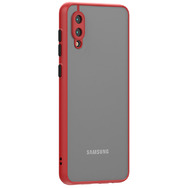 Матовый чехол Frosted Matte для Samsung A022 Galaxy A02 Красный