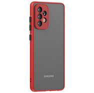 Матовый чехол Frosted Matte для Samsung A525 Galaxy A52 Красный