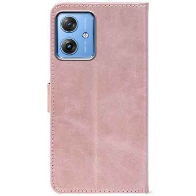 Чохол-книжка Crazy Horse Clasic для Motorola G54 Power Rose Gold (Front)