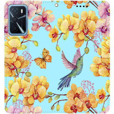 Чохол-книжка BoxFace для Oppo A16/A16s/A54s Colibri in Orchids