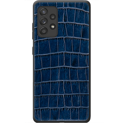 Кожаный чехол Boxface Samsung A525 Galaxy A52 Crocodile Blue