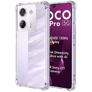 Протиударний силіконовий чохол Anti Shock для Poco M7 Pro 5G Прозорий