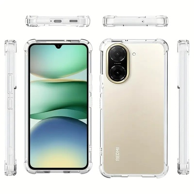 Протиударний силіконовий чохол Anti Shock для Xiaomi Redmi A5 Прозорий