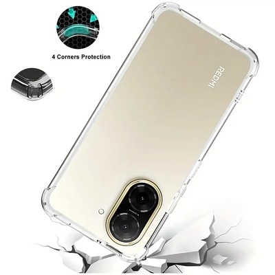 Протиударний силіконовий чохол Anti Shock для Xiaomi Redmi A5 Прозорий