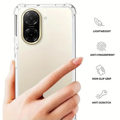 Протиударний силіконовий чохол Anti Shock для Xiaomi Redmi A5 Прозорий