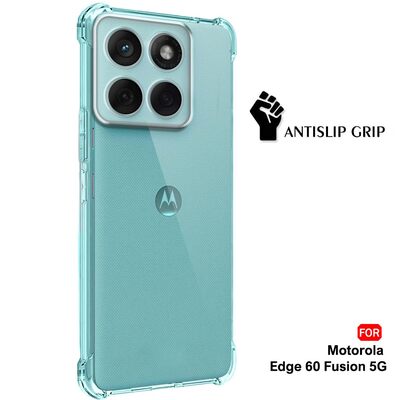 Протиударний силіконовий чохол Anti Shock для Motorola Edge 60 Fusion Прозорий