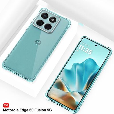 Протиударний силіконовий чохол Anti Shock для Motorola Edge 60 Fusion Прозорий