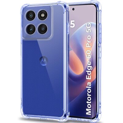 Протиударний силіконовий чохол Anti Shock для Motorola Edge 60 Pro Прозорий