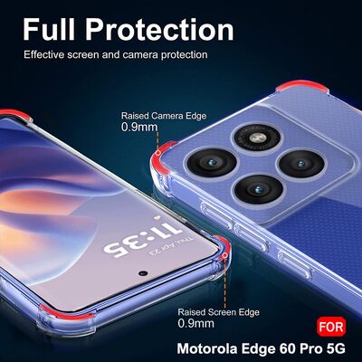 Протиударний силіконовий чохол Anti Shock для Motorola Edge 60 Pro Прозорий