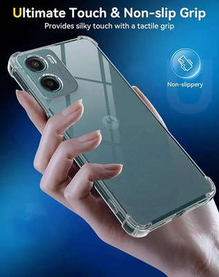 Протиударний силіконовий чохол Anti Shock для Motorola G05 Прозорий
