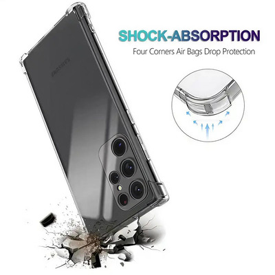Протиударний силіконовий чохол Anti Shock для Samsung Galaxy S25 Ultra (S938) Прозорий