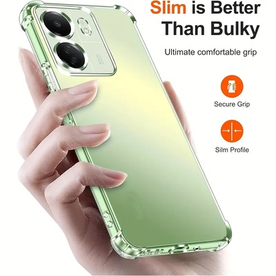 Протиударний силіконовий чохол Anti Shock для Xiaomi Redmi 13C Прозорий