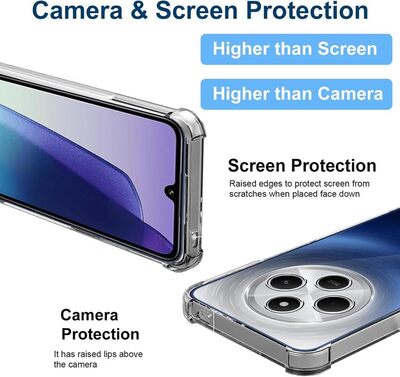 Протиударний силіконовий чохол Anti Shock для Xiaomi Redmi 14C Прозорий
