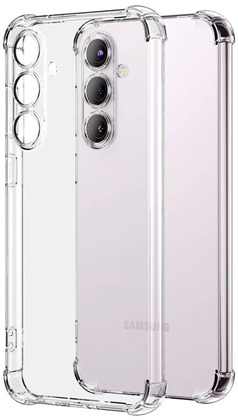 Протиударний силіконовий чохол Anti Shock для Samsung Galaxy S24 FE (S721) Прозорий