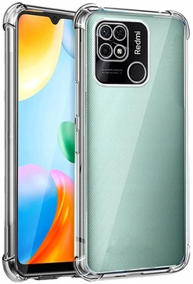 Протиударний силіконовий чохол Anti Shock для Xiaomi Redmi 10C Прозорий