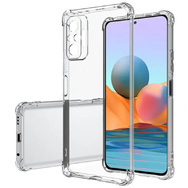 Протиударний силіконовий чохол Anti Shock для Xiaomi Redmi Note 10 Pro Прозорий