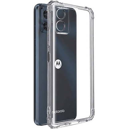 Протиударний силіконовий чохол Anti Shock для Motorola E13 Прозорий