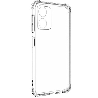 Протиударний силіконовий чохол Anti Shock для Motorola E13 Прозорий
