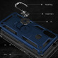 Противоударный чехол Military Ring Case для Samsung A207 Galaxy A20s Синий