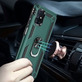 Противоударный чехол Military Ring Case для Samsung A025 Galaxy A02S Зеленый