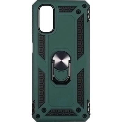 Противоударный чехол Military Ring Case для Samsung A025 Galaxy A02S Зеленый