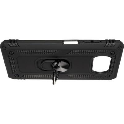 Противоударный чехол Military Ring Case для Xiaomi Poco X3 / X3 Pro Черный
