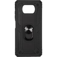 Противоударный чехол Military Ring Case для Xiaomi Poco X3 / X3 Pro Черный