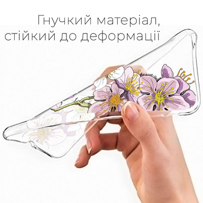 Прозрачный чехол BoxFace Xiaomi Redmi Note 10/ Note 10S Cherry Blossom