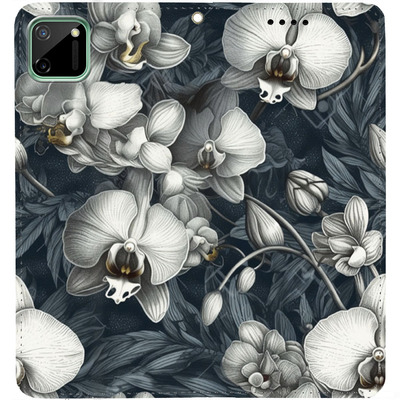 Чохол-книжка BoxFace для Realme C11 Білі орхідеї