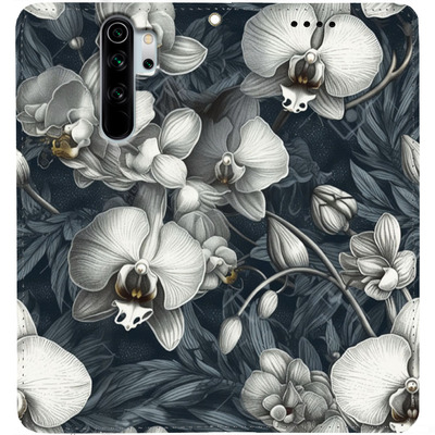 Чохол-книжка BoxFace для Xiaomi Redmi Note 8 Pro Білі орхідеї