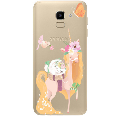 Чехол прозрачный U-Print Samsung J600 Galaxy J6 2018 Uni Blonde
