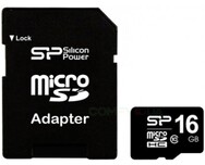 microSDHC Silicon Power 16Gb class 10 + adapter SD