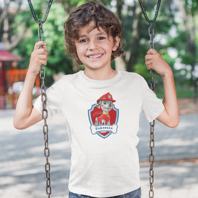 Детская именная футболка для мальчика Щенячий патруль Маршал